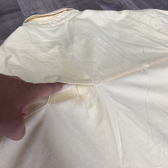 Coleman Short Sleeve Shirt Mens XL Outdoors Hiking Fishing Vented Yellow - Picture 6 of 7